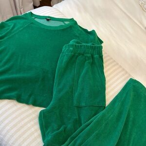 MONROW Terry Cloth Sweatshirt